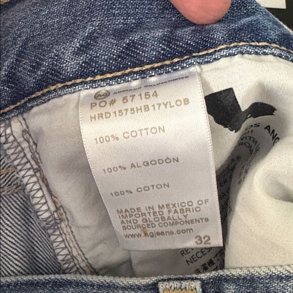 AG Jeans Ex Boyfriend Slouchy Slim Ankle Denim Jeans Sz 32 - Picture 10 of 10